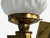 Mid 20th Century Neoclassical, Monumental Torchiere Wall Sconces, Brass, Glass - a Pair For Sale - Image 12 of 12