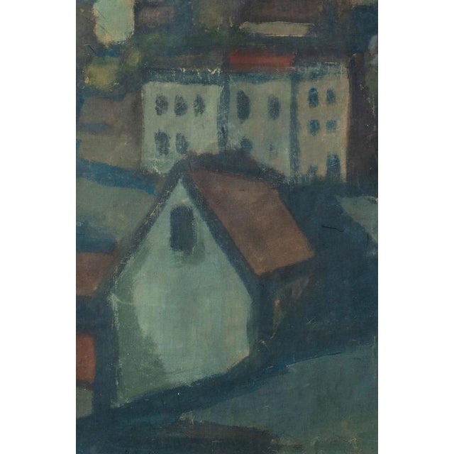 Belgian School, Coastal Village, 1940, Watercolour on Paper, Framed For Sale - Image 6 of 10