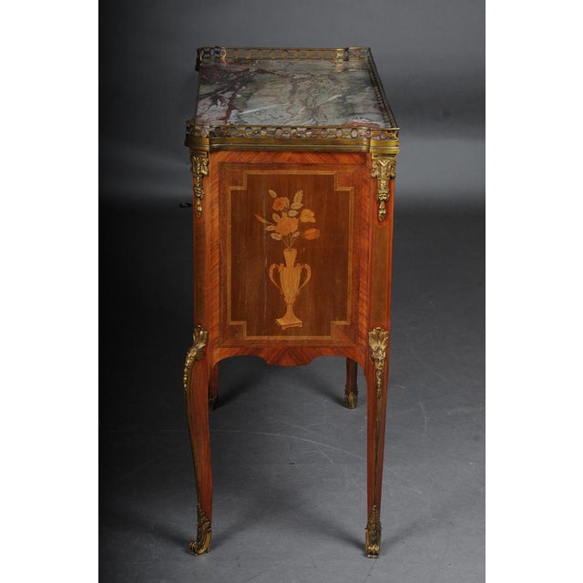 19th Century French Napoleon III Marquetry Dresser, 1870s For Sale - Image 5 of 18