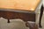 Early 20th Century Antique Schmieg & Kotzian Mahogany Wood Queen Anne Square Stool Bench Ottoman For Sale - Image 5 of 11