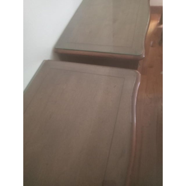 Rare Vintage Henredon Solid Walnut Pair of Nightstands For Sale - Image 13 of 16