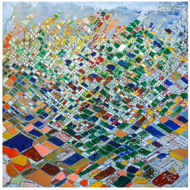 Caption is an original artwork realized by Giorgio Lo Fermo in 1999. Oil on canvas hand signed and dated by the artist on...