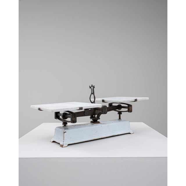 19th Century French Iron & Marble Scale For Sale - Image 18 of 18