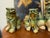 Vintage Mid-Century Ceramic Polychrome Foo Dogs - Set of 4 For Sale - Image 4 of 8