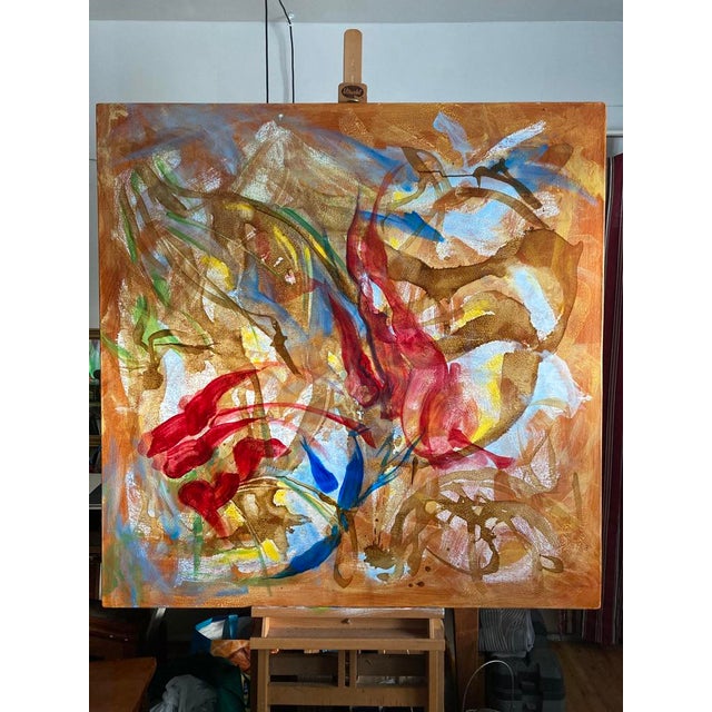 2020s "Contemplation", Contemporary American Abstract Oil Painting For Sale - Image 5 of 6