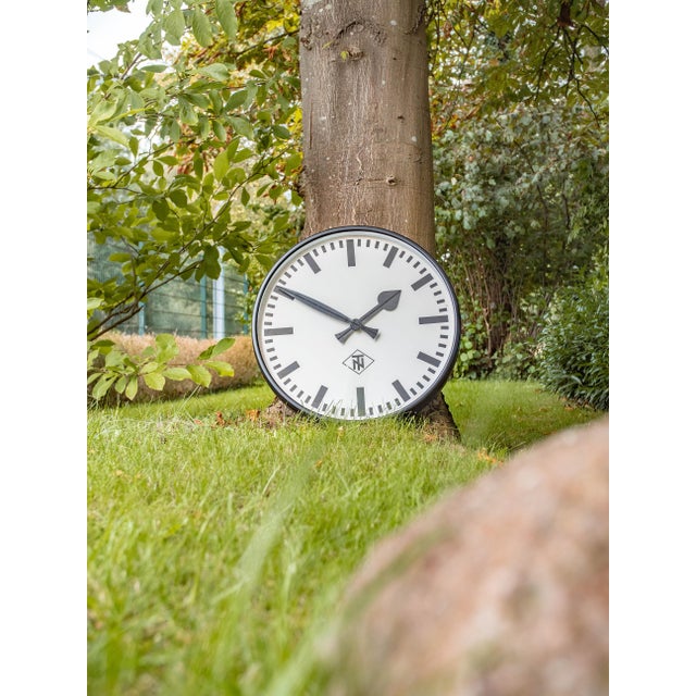 Large Station Wall Clock from Telenorma, Germany, 1950s For Sale - Image 12 of 15