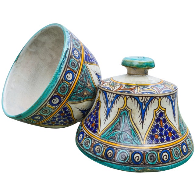 Antique Andalusian Ceramic Box For Sale - Image 10 of 12