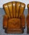 Vintage Art Deco Style Hand Dyed Leather Shell Chairs, Set of 2 For Sale - Image 3 of 17