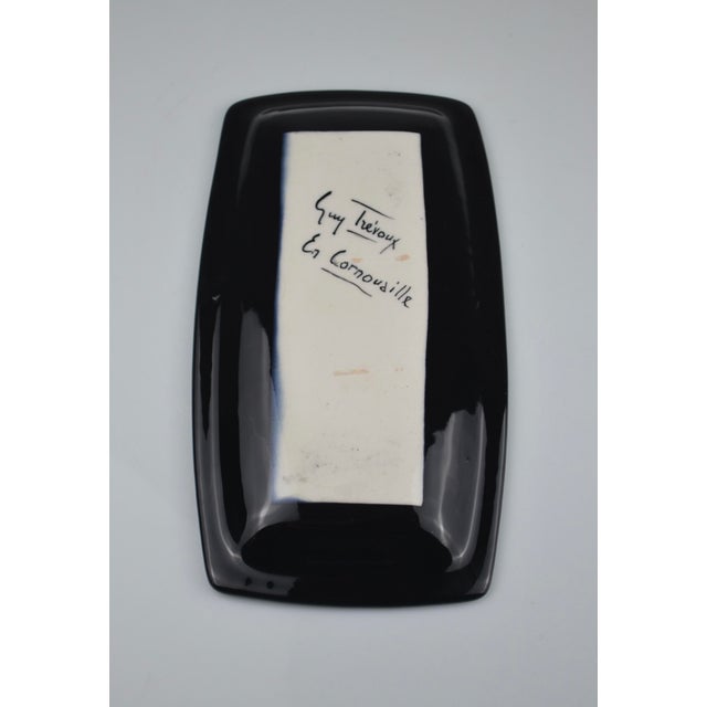 1950s Shell Ceramic Set by Guy Trévoux for Henriot Quimper, 1950s, Set of 3 For Sale - Image 5 of 13