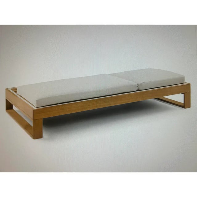 Offered is a modular chaise lounge, four recliner positions, slides left to right in order to position built-in table to a...