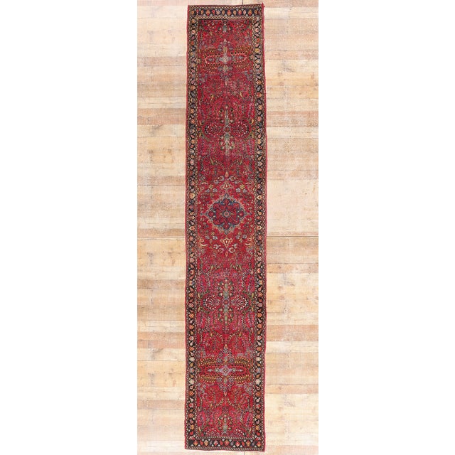 Antique Dergazine Hamadan Rug, 02'09 X 14'11 For Sale - Image 10 of 10