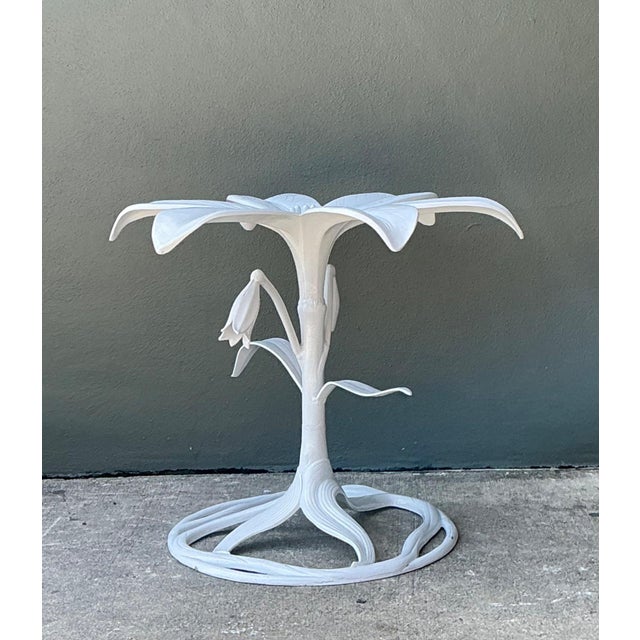 This exceptional vintage dining table pedestal by Arthur Court is a sculptural statement rooted in mid-20th-century...