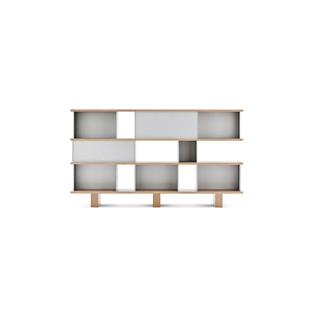 Metal Nuage Shelving Unit in Wood and Aluminium by Charlotte Perriand for Cassina For Sale - Image 7 of 11