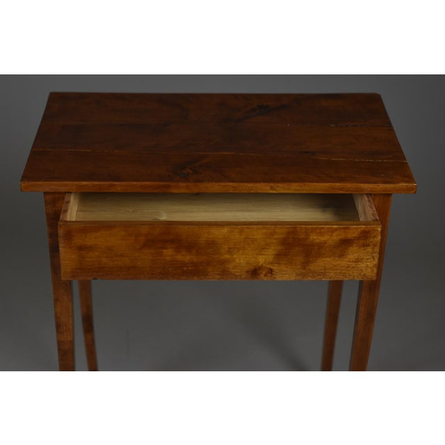 Walnut Side Table with Drawer For Sale - Image 10 of 18