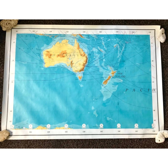 Vintage Army Map Service Large Australia & New Zealand • Large Mid-Century Ams Wall Decor • 55" X 40" - Military Cartographic Print For Sale - Image 9 of 9