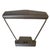 1950s gunmetal grey fluorescent machine age tanker desk lamp with lots of character, perfect on a vintage desk. Push-...