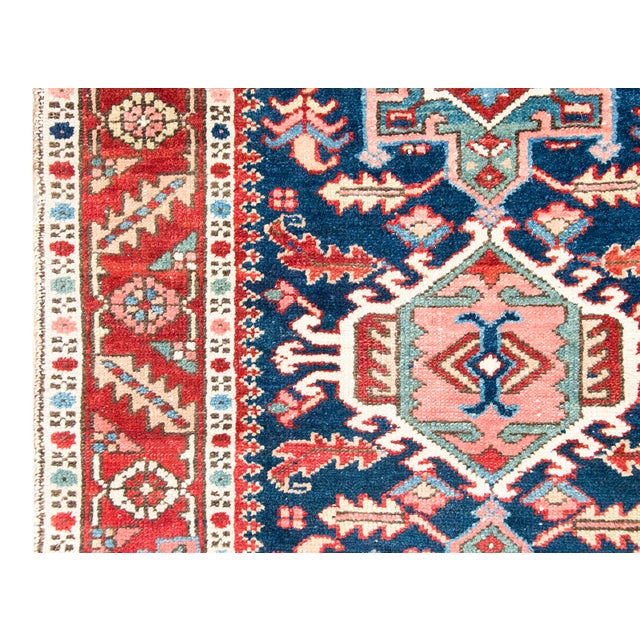 Early 20th Century Persian Heriz Rug For Sale - Image 4 of 14