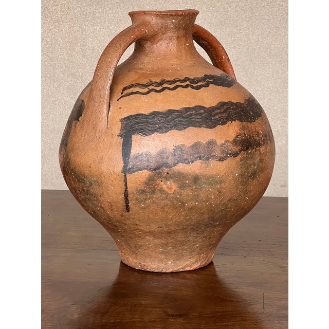 Ceramic 18th Century Bridal Jug Red Picher "Cantaro" From Calanda, Spain Terracotta Vase For Sale - Image 7 of 10
