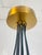 Modern 7-Light Cluster Chandelier With Oversized Glass Globes and Satin Brass For Sale - Image 14 of 15
