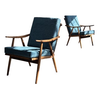 Czechoslovakian Lounge Chairs from Ton, 1960, Set of 2 For Sale