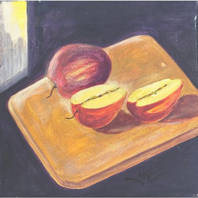 Still Life Tryptic, "Snack Time", Oil on Canvas, Signed by Artist For Sale - Image 4 of 8