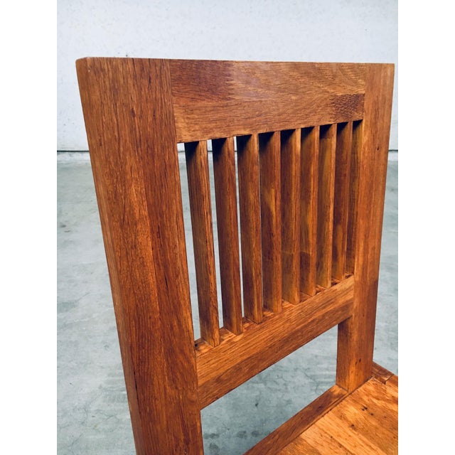 Postmodern Teak Side Chair, France, 1990s For Sale - Image 8 of 18
