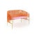 Orange caribe 2 seater bank by sebastian herkner materials: galvanized and powder-coated tubular steel. Pvc strings are...
