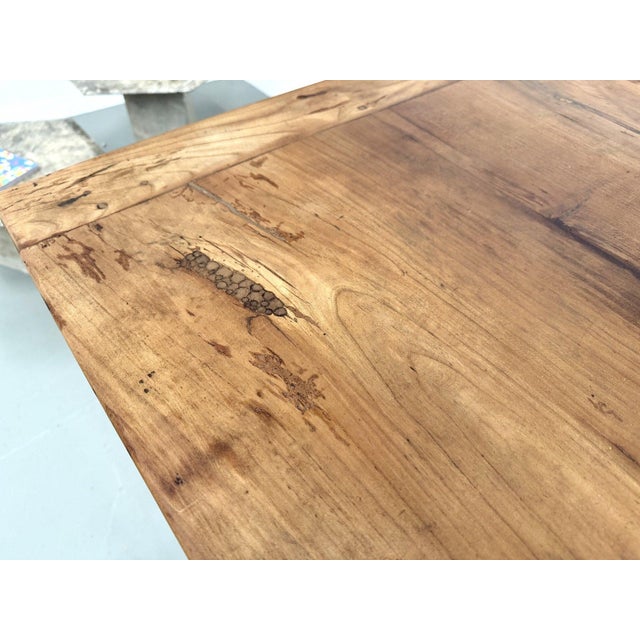 Antique Walnut Dining Table with Tapered Legs and Two Drawers, 1890s For Sale - Image 13 of 18