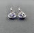 Blue 13.63 Ct Natural Tanzanite & Diamond Earring, Pair For Sale - Image 8 of 8