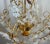 Dew and Gold Murano White Flowers Chandelier, 1980s For Sale - Image 4 of 15