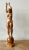 Mid 20th Century Vintage Boho Carved Wood Female Sculpture For Sale - Image 5 of 8