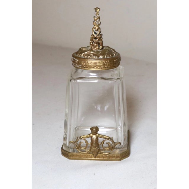 Up for sale is a rare antique 19th century Victorian pomander vinaigrette scent jar. The clear cut crystal jar has a...