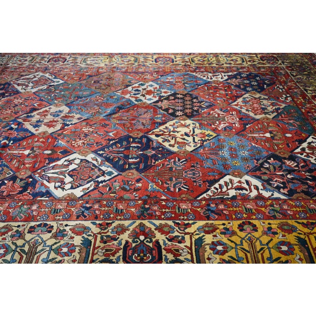 1930s 1930s Vintage Bakhtiari Rug 12'10'' X 18'8'' For Sale - Image 5 of 11