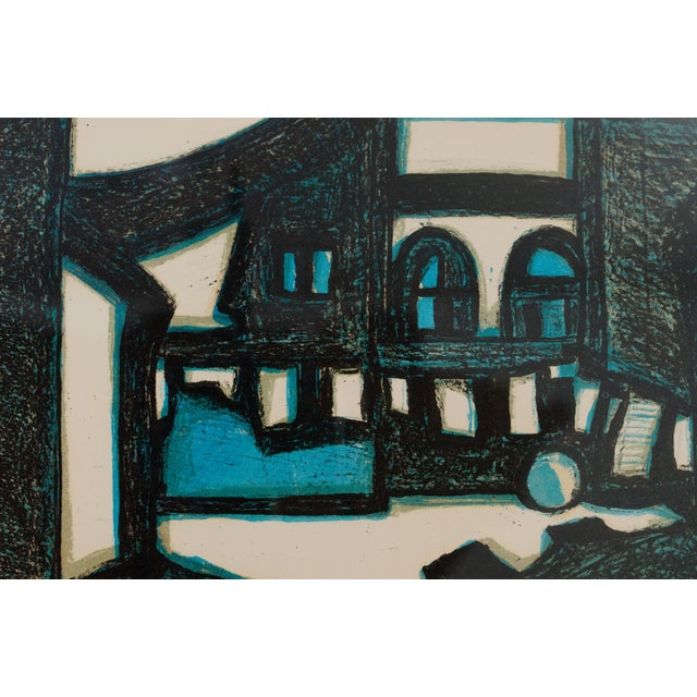 Mid-Century Modern Max Gregor Carlsson, Edition 45/250 Modernist Architectural Composition, 1960s, Lithograph For Sale - Image 3 of 12