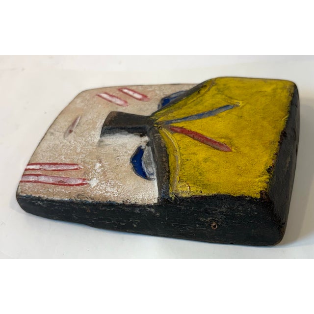 Handcrafted African Lega Wood Mask For Sale - Image 4 of 6