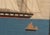 Maritime Folk Art: Sailor's Woolwork of a Royal Navy Ship off Bermuda Circa 1865 A fine mid-19th-century British sailor's...