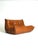 Togo Sofa, Brown Leather, Ligne Roset, Vintage The iconic Togo sofa by Michel Ducaroy, produced by Ligne Roset since 1973,...