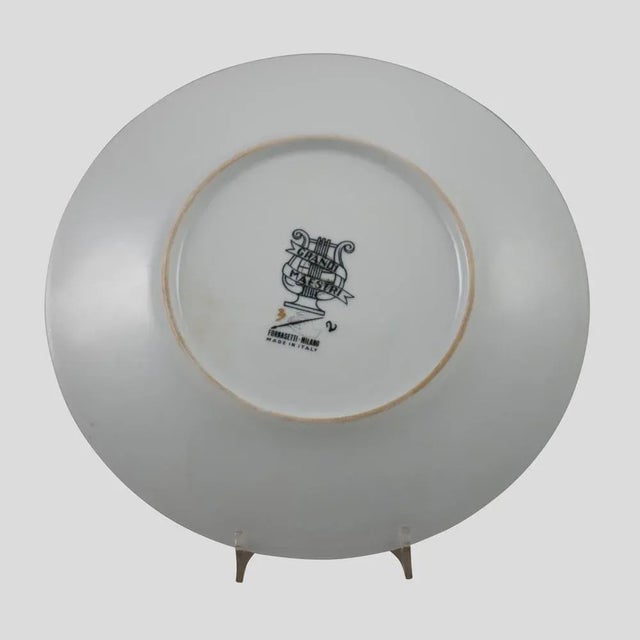 Plate by Piero Fornasetti, Set of 5 For Sale - Image 12 of 14