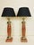 Red Marble and Chromed Steel Column Table Lamps, 1970s, Set of 2 For Sale - Image 13 of 13