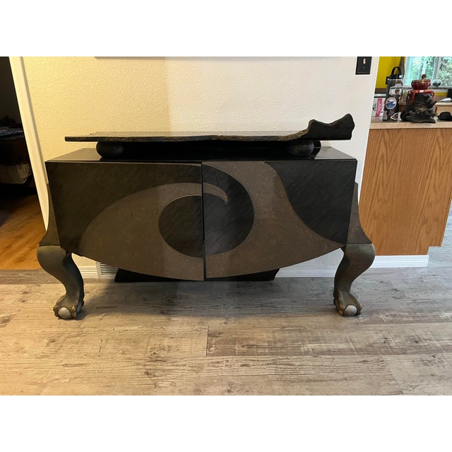 Custom Gurami Sculptural Biomorphic Brutalist Credenza / Sideboard - A One-of-a-Kind Masterpiece For Sale - Image 9 of 11
