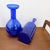Glass Vintage Handblown Cobalt Blue Glass Vases, Set of 2 For Sale - Image 7 of 12