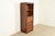 Henredon Henredon Style Mid-Century Modern Hollywood Regency Campaign Burled Walnut Bookcase With Drop Front Secretary Desk, Circa 1970s For Sale - Image 4 of 15