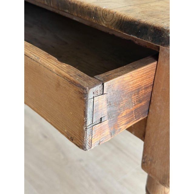 English Antique English Pine Table For Sale - Image 3 of 6