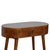 Modern Chestnut-Finish Mango Wood Curved Console Table For Sale - Image 3 of 8