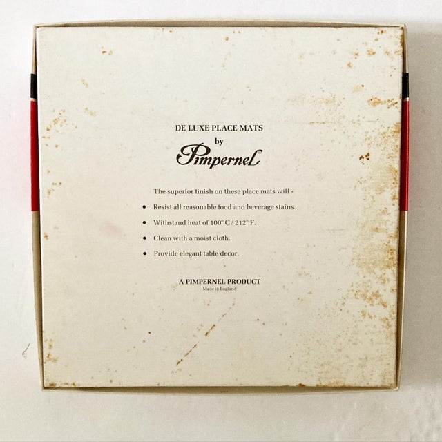 1980s Pimpernel Peacock Placemats Set of 6 Chairish