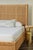 2020s Matthew Izzo Home Dolly Queen Winged Headboard and Platform in Radio Weave Wrapped Rattan For Sale - Image 5 of 11