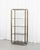 Gold Italian Brass-Finish Shelf with Grey Glass, 1970s For Sale - Image 8 of 8