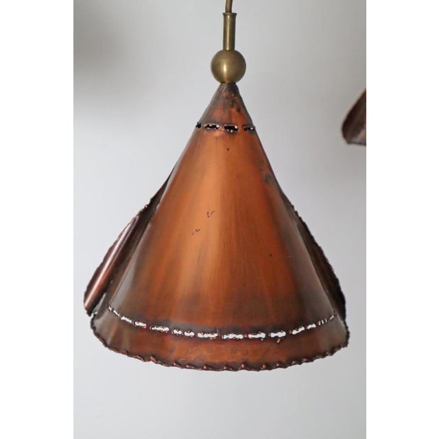 Copper Brutalist Copper Lamps from Koch & Söhne, Germany, 1970s, Set of 3 For Sale - Image 8 of 17