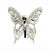 Late 20th Century John Hardy Estate Ladies Butterfly Brooch & Scarf Clip Rhodium Plated For Sale In New York - Image 6 of 6