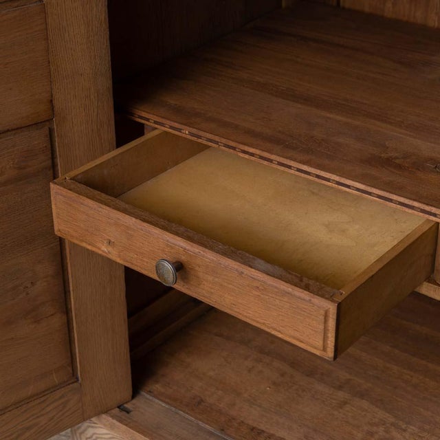 1940s French Carved Wood Cabinet by Charles Dudouyt, Attributed For Sale - Image 14 of 18